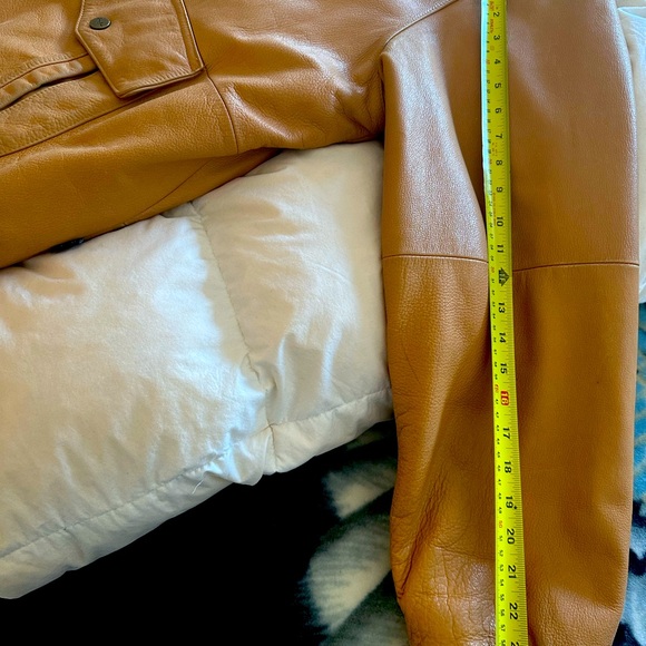 RARE Men’s 100% Authentic Leather Taupe Vintage Bomber Jacket by Sean John - Picture 12 of 12